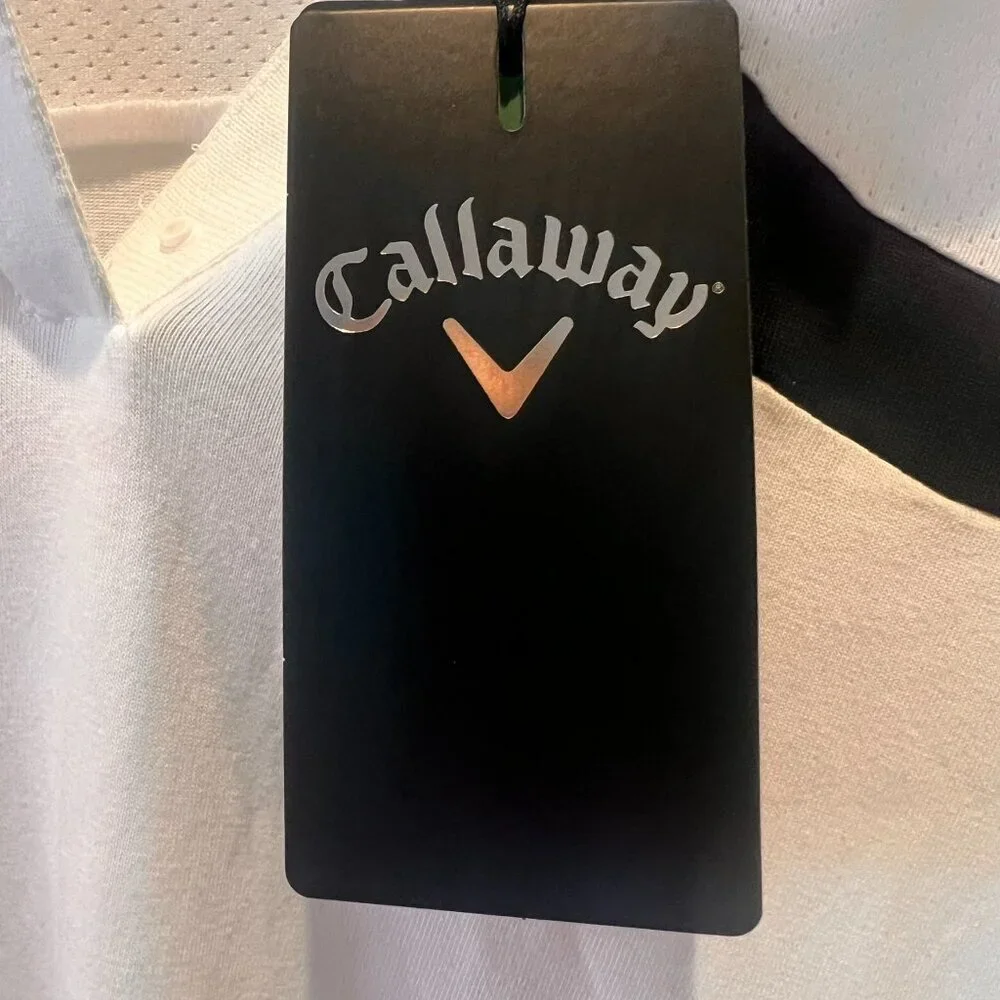 Callaway Black and White Color Block Women’s Golf Polo Size M NWT | Activewear - Picture 5 of 6